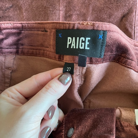 PAIGE Velvet Nellie Wide Leg Pants - Picture 4 of 6